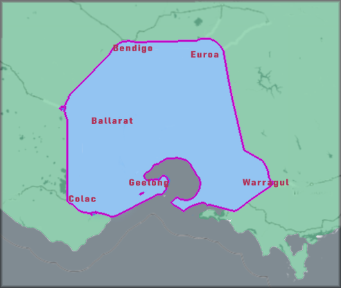 Operating Area Map